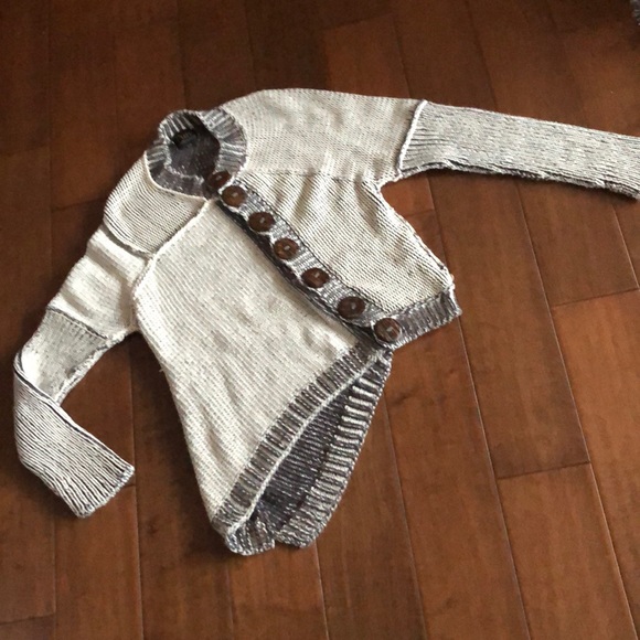❌ SOLD ❌PURE HANDKNIT 100% COTTON CARDIGAN - Picture 2 of 10